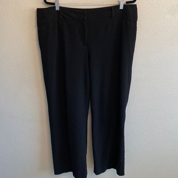 Chicos - black dress slacks- Chico’s size 3short (16short) - Picture 1 of 7